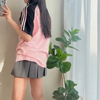 Y2K Overfit Uniform Raglan T-Shirt
