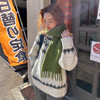 (Unisex) Colored Scarf