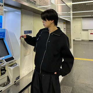 (Unisex) Edge Color Zip-Up