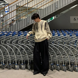 (unisex) Painted Nuance Round Knit