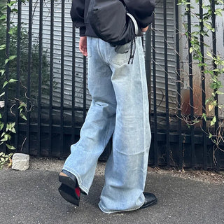 (Unisex) Simple Wide Denim