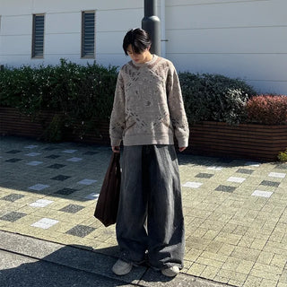 (Unisex) Geometric Sweat Knit