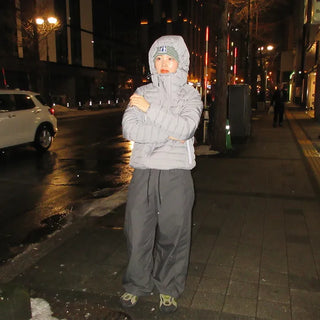 (Unisex) Hooded Padded Down Jacket