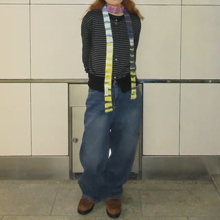 Washed Loose Fit Denim Pants