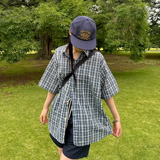 Bright check shirt