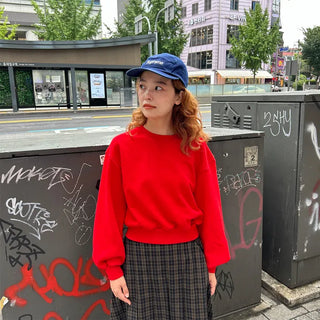 Voluminous Cropped Sweatshirt