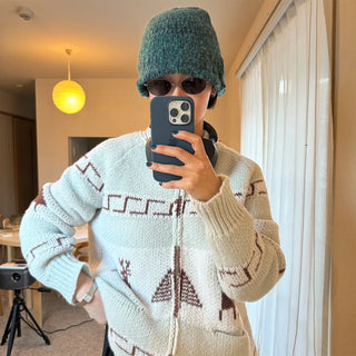 Knit bucket hat