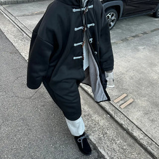 Hoodie Bomber Long Jacket