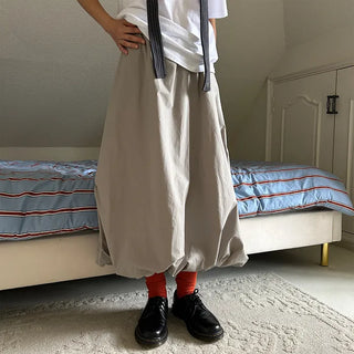Pumpkin volume long skirt