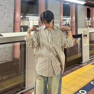 (Unisex) Retro Stripe Shirt