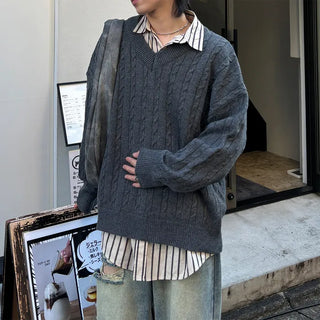 (Unisex) Oversized Cable Knit