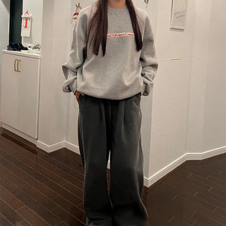 (Unisex) Front Taping Logo Sweatshirt