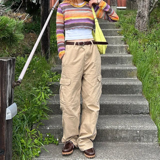 Rainbow Cropped Knitwear