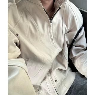 (Unisex) Zip-Up Hoodie Bomber Jacket