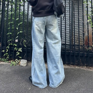 (Unisex) Simple Wide Denim