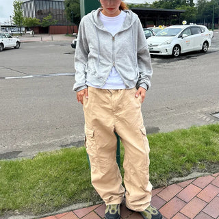 Cropped Hooded Zip-Up