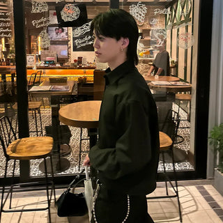 (Unisex) Cropped Chino Jacket