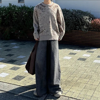 (Unisex) Geometric Sweat Knit