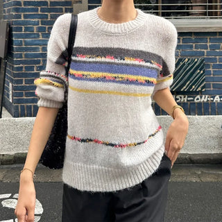 Multi-border color weaving knit