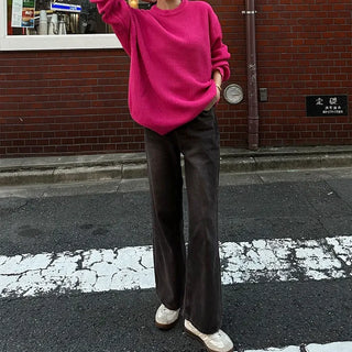 Oversized round knit