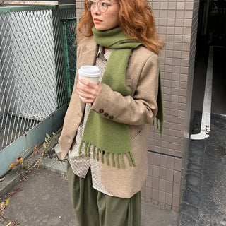 (Unisex) Colored Scarf