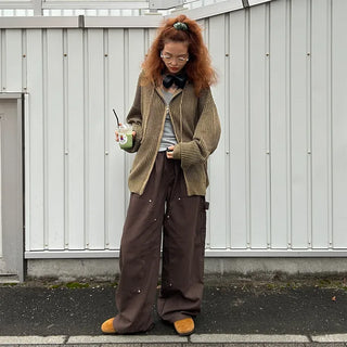 (Unisex) Double Knee Banding Pants
