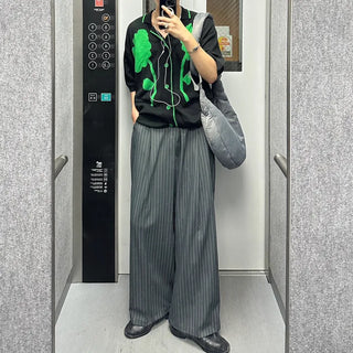 Low-stripe slacks