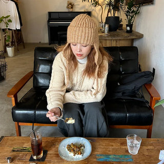 (Unisex) Cable Low Gauge Box Knit