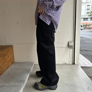 Corduroy pintuck pants