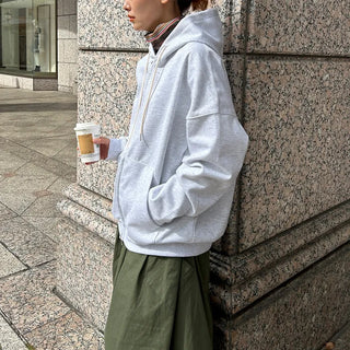 (Unisex) Cotton Hooded Zip-Up