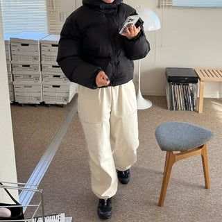 Big Hoodie String Padded Jacket