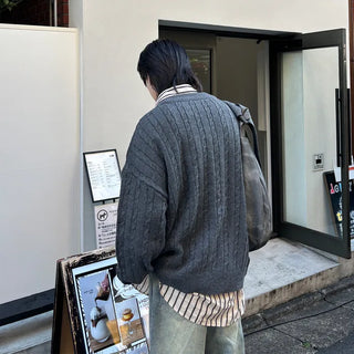 (Unisex) Oversized Cable Knit