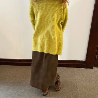 Napping long skirt
