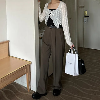 Pintuck slacks