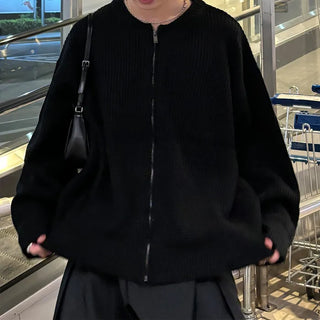 (unisex) Project Round Zip-Up Knit
