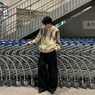 (unisex) Painted Nuance Round Knit
