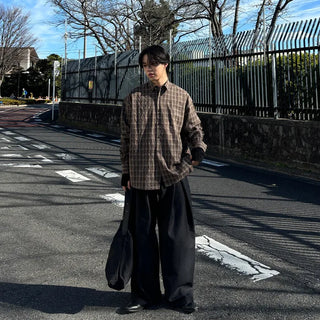 (Unisex) Check Conan Winter Shirt