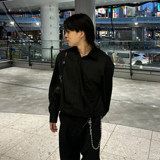 (Unisex) Cropped Chino Jacket