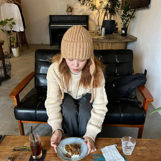 (Unisex) Cable Low Gauge Box Knit