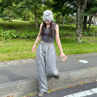 String cargo pants