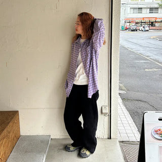 Corduroy pintuck pants