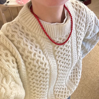 Red gemstone necklace