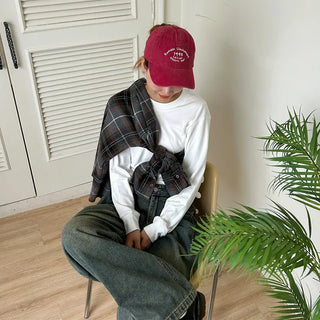 (Unisex) Check Big Boxy Seafood Shirt