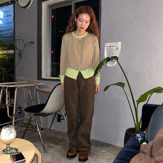 Peach skin cotton pants