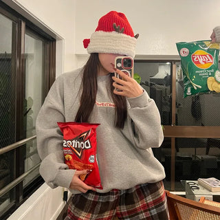 (Unisex) Front Taping Logo Sweatshirt