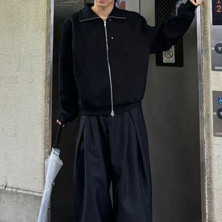 (Unisex) Edge Color Zip-Up