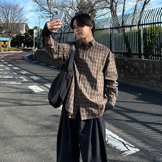 (Unisex) Check Conan Winter Shirt