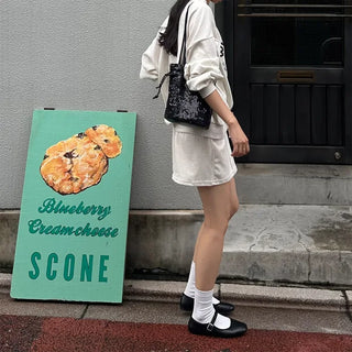 Printed oversized sweatshirt set