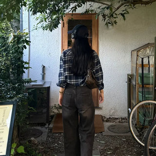 Oversized check shirt
