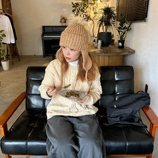 (Unisex) Cable Low Gauge Box Knit